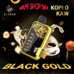 ELFBAR RAYA D1 BLACK GOLD EDITION 13K PUFFS DISPOSABLE Kopi O Kaw