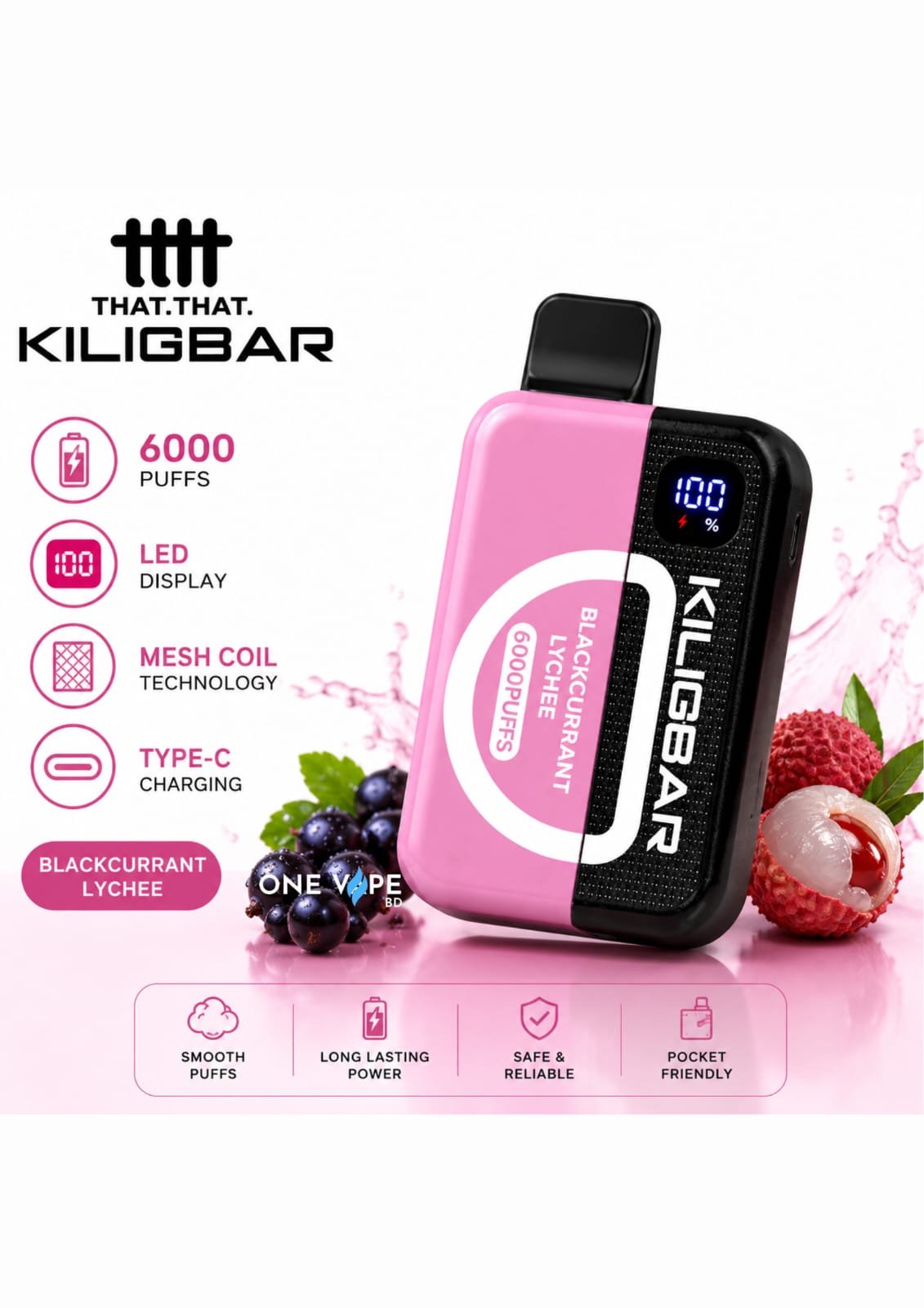 2026/06/1000427713.jpg KILIGBAR-Blackcurrant Lychee (6000 Puffs kit) - Image 1