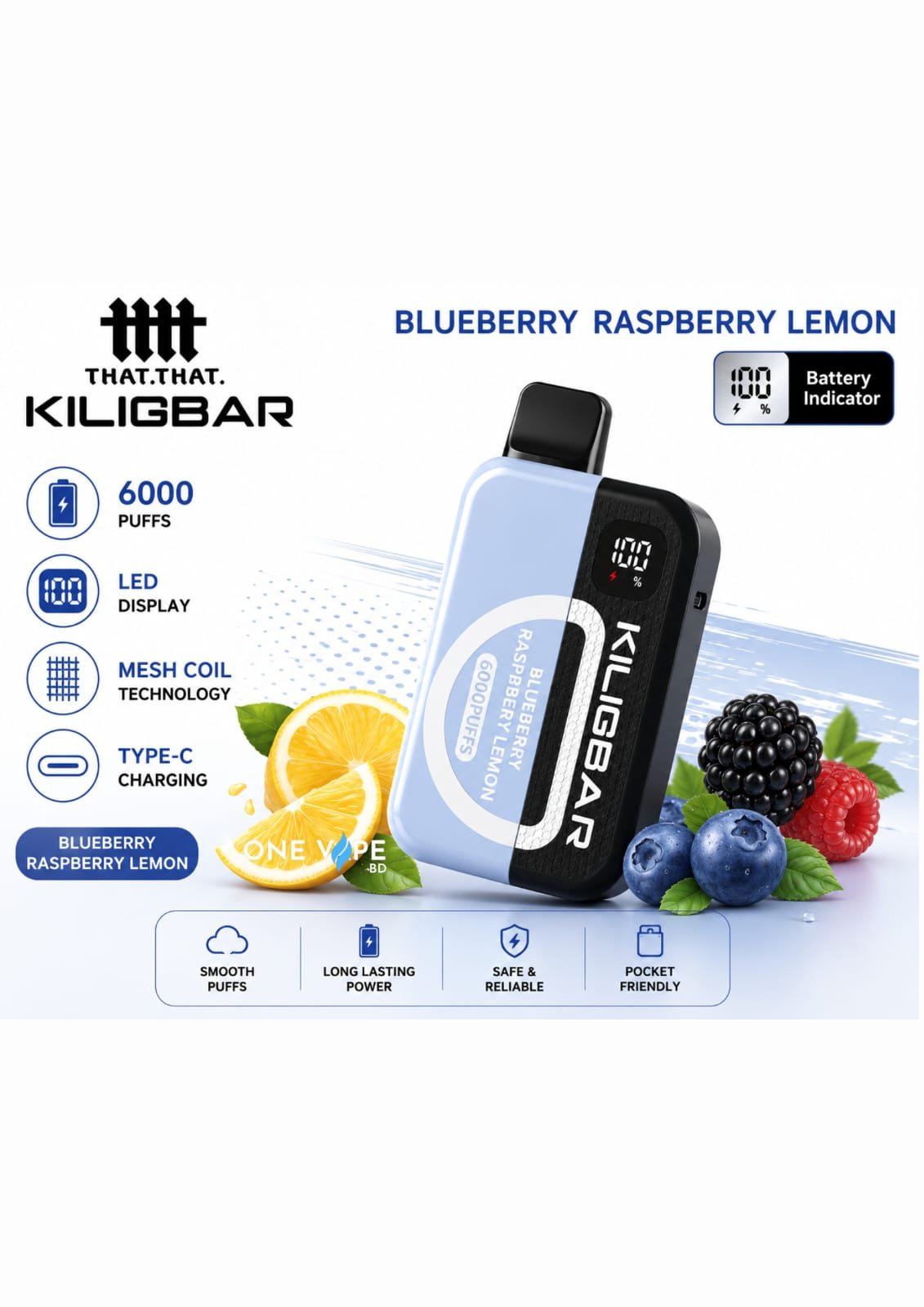 2026/06/1000427728.jpg KILIGBAR-Blueberry Raspberry Lemon (6000 Puffs kit) - Image 1