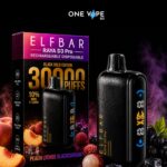 ELFBAR-RAYA D3 PRO-Peach Lychee Blackcurrant(30000 Puffs)
