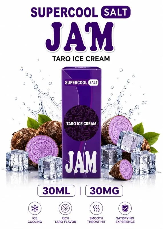 taro vape juice JAM-SUPERCOOL SALT-Taro Ice Cream(30ML Vape Flavor:Berry Rose Duo Ice Flavour:Pink Lemonade RAZ LTX25000 Disposable CA$22.25 and cream notes of