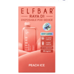 ELFBAR-RAYA D1 PEACH ICE-13000 Puffs kit.