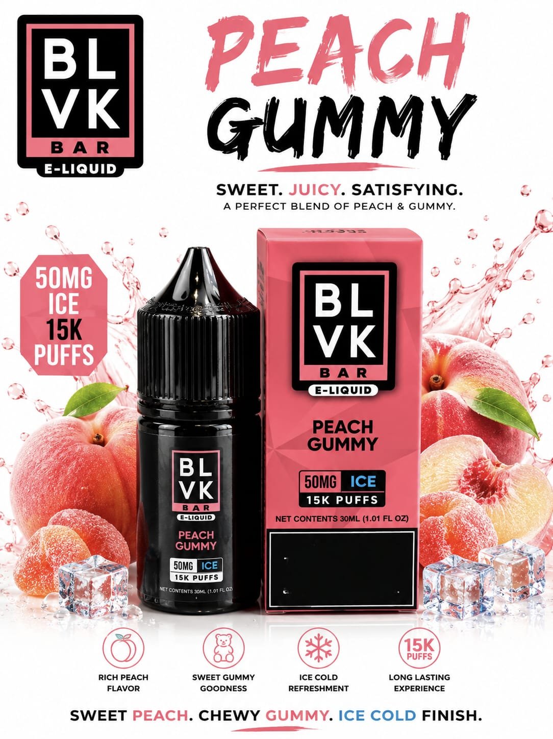 2026/07/1000431398.jpg BLVK-Peach Gummy Ice(Salt-30ML/50MG) - Image 1