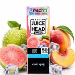 JUICE HEAD FREEZE SALTS-Guava Peach 30ML-(25MG/50MG)