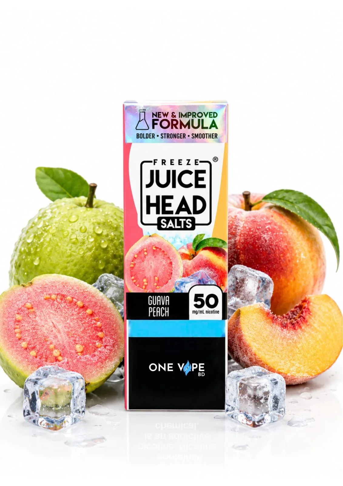 2026/07/1000435485.jpg JUICE HEAD FREEZE SALTS-Guava Peach 30ML-(25MG/50MG) - Image 1
