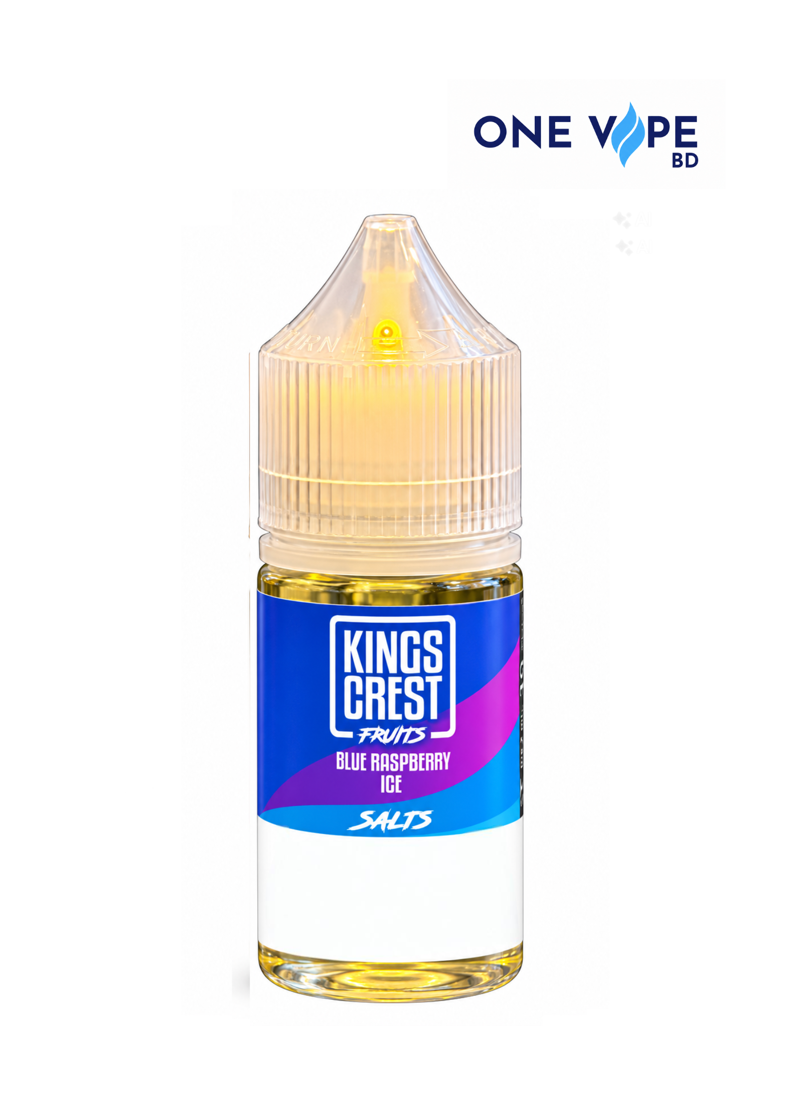 2026/10/31671.png King Crest Blue Raspberry Ice Nicsalt 30ML-(25MG/35MG/50MG) - Image 1