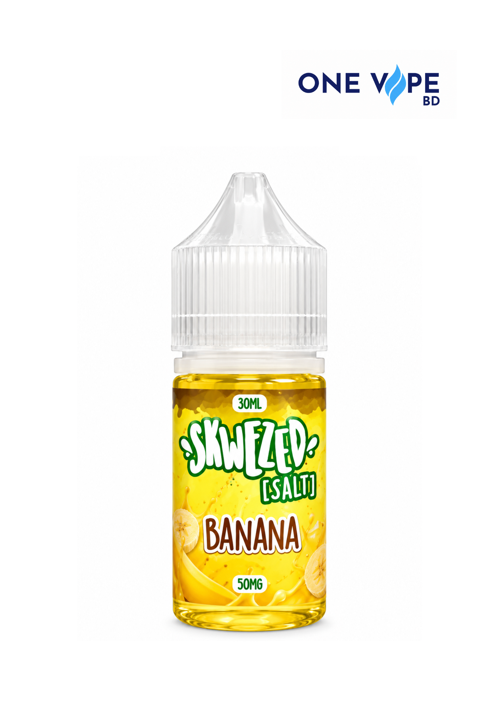 2026/10/32275-1.png Skwezed Banana Saltnic 30ML(50MG/25MG) - Image 1