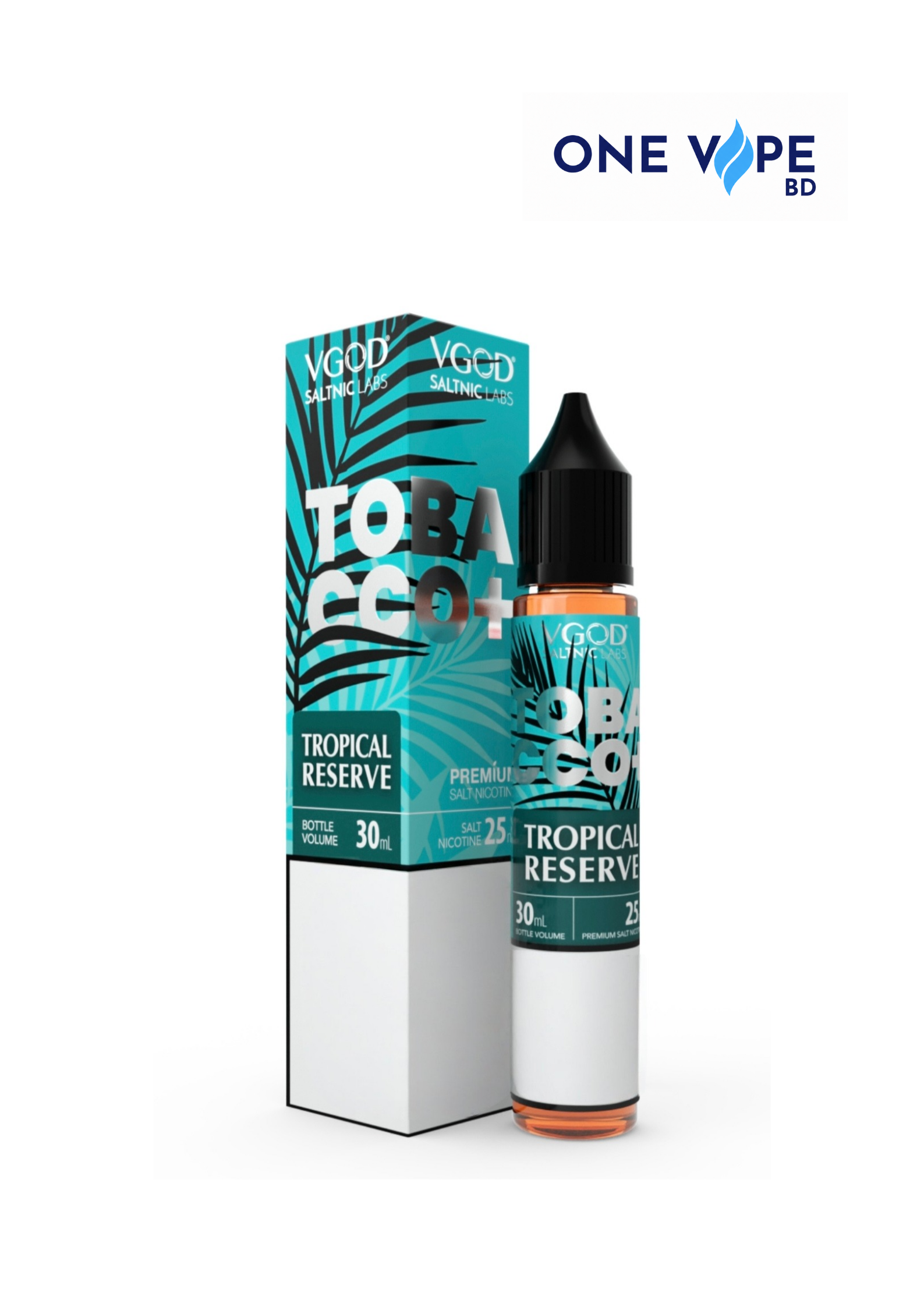 2026/10/33311.png VGOD Tobacco Plus Tropical Reserve SaltNic E-Liquid-30ML(25MG/50MG) - Image 1