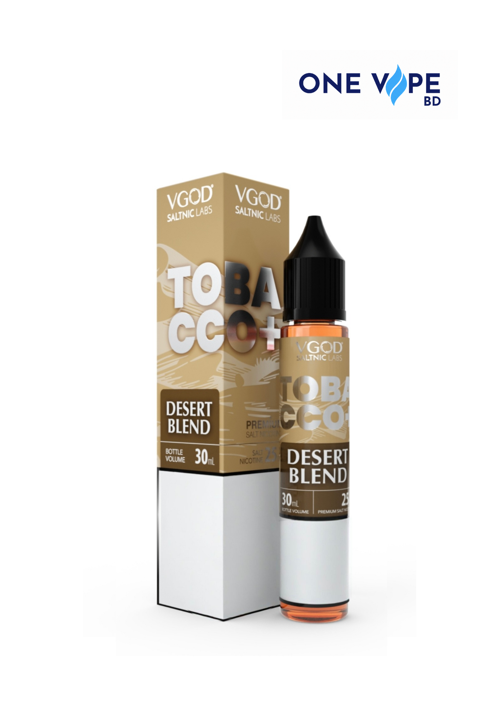 2026/10/33324.png VGOD Tobacco Plus Desert Blend SaltNic E-Liquid-30ML(25MG/50MG) - Image 1